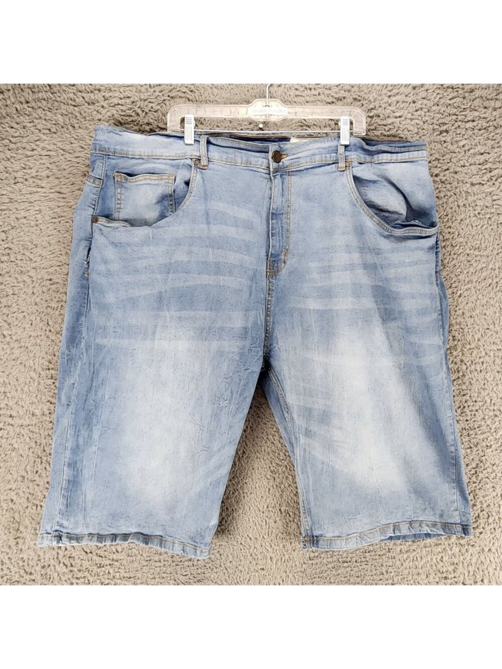 Evolution Shorts Mens 50 Blue Stretch High Rise Denim Jean